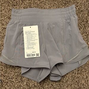 LULULEMON size 2 rhino grey shorts PERFECT CONDITION ‼️
